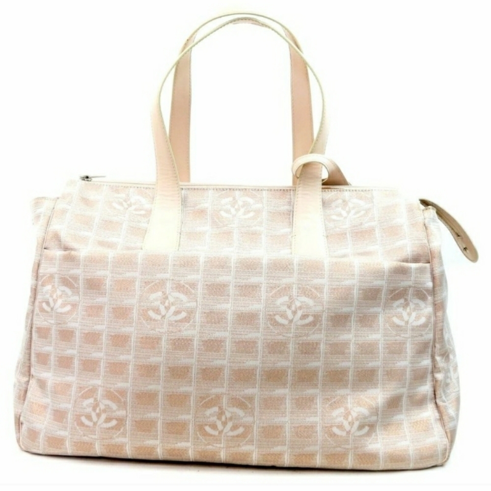 𝅺Authentic Vintage Chanel Travel Line Tote Bag Fabric #N6999H78